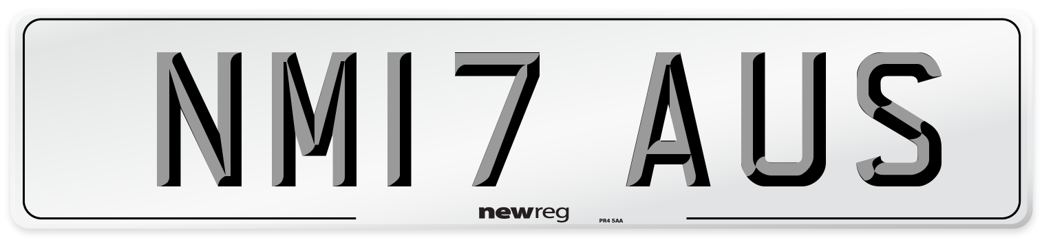 NM17 AUS Number Plate from New Reg